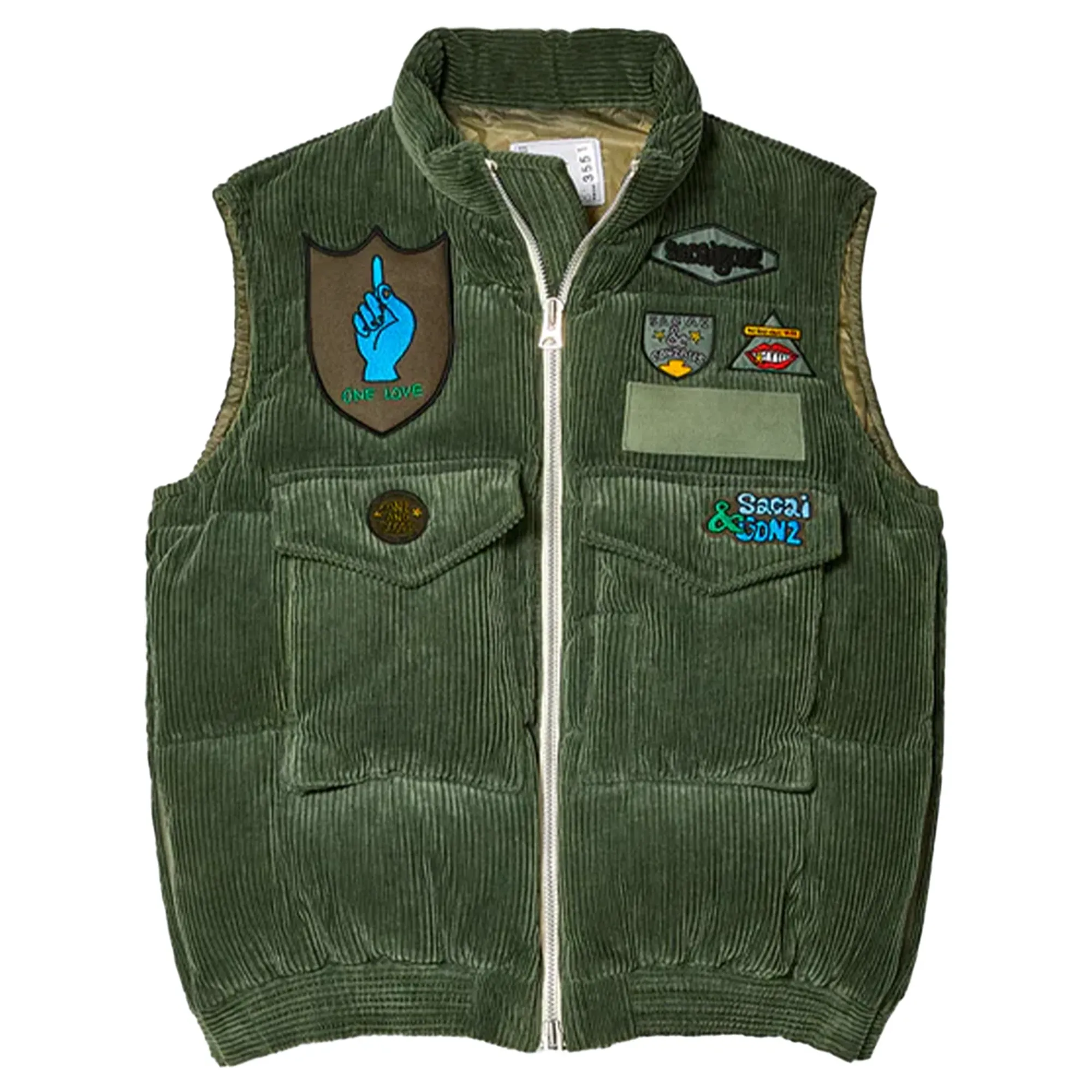 Gonz sacai Multi Patch Gilet