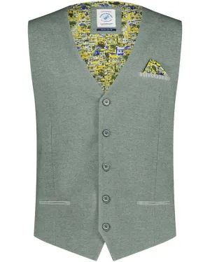 Green Pique Waistcoat