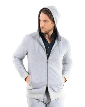 Grey Zip Through Hoodie