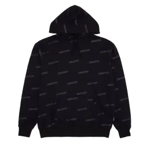 GX1000 Logo AOP Pullover Hoodie Black