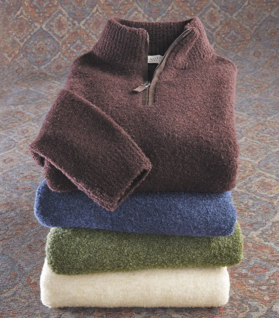 Hagen Boucle 1/4 Zip Sweater