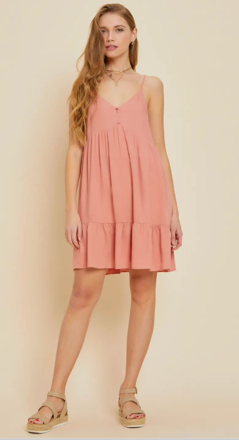 Halter Neck Flare Dress (2 Colors)