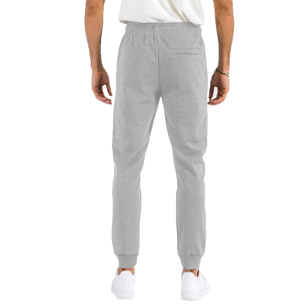 Heathered Grey Cotton Sweatpants