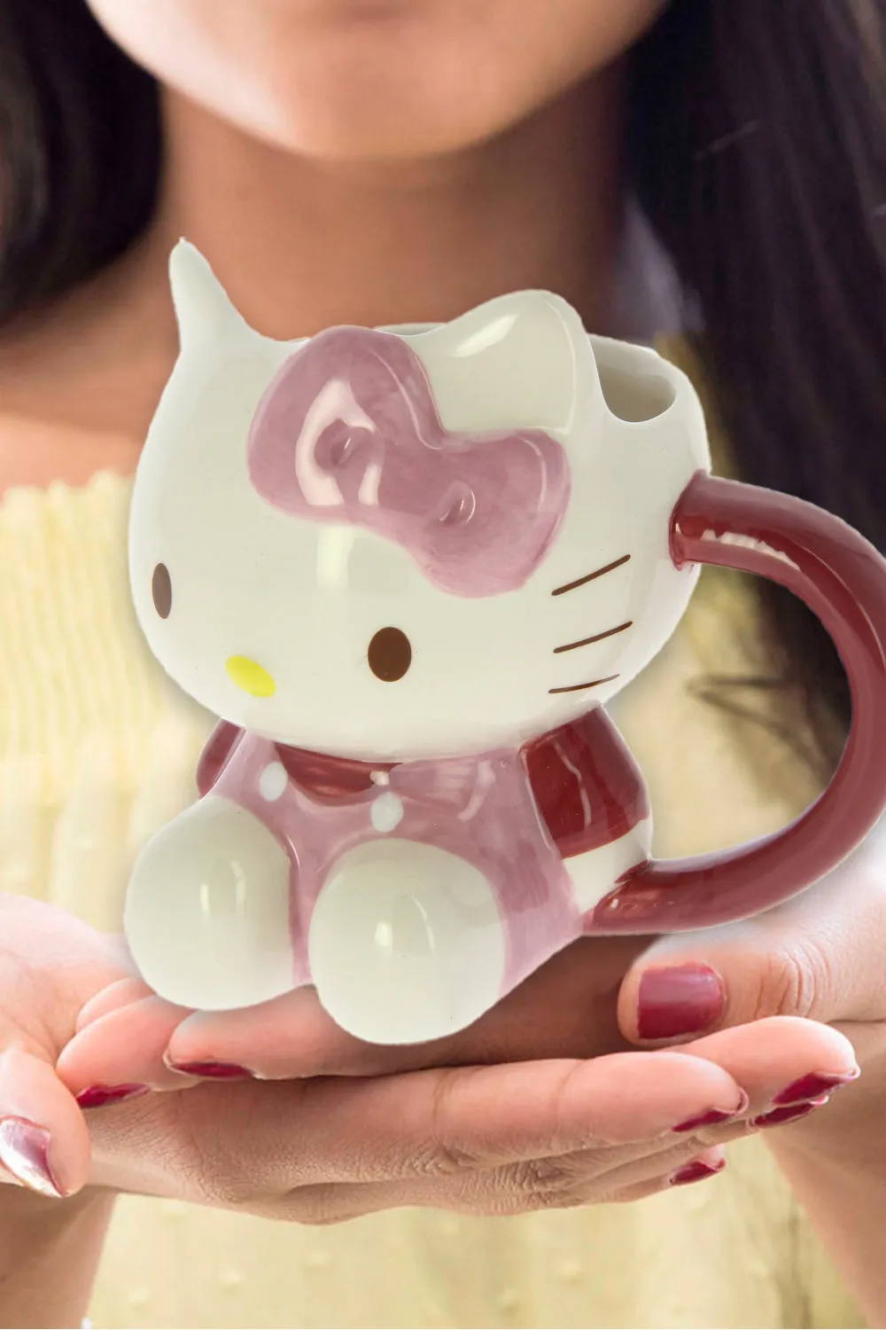 Hello Kitty 3D Ceramic Mug With Gift Box.