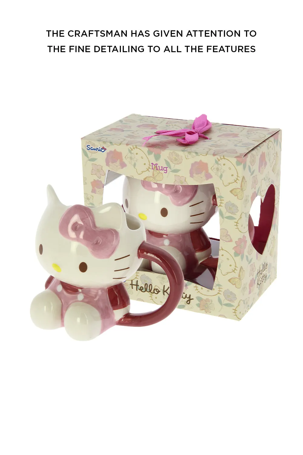 Hello Kitty 3D Ceramic Mug With Gift Box.