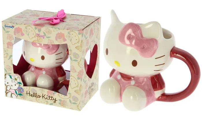 Hello Kitty 3D Ceramic Mug With Gift Box.