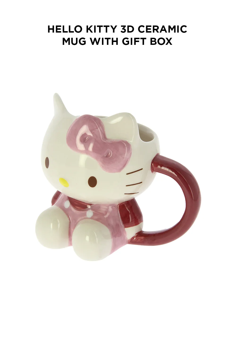 Hello Kitty 3D Ceramic Mug With Gift Box.