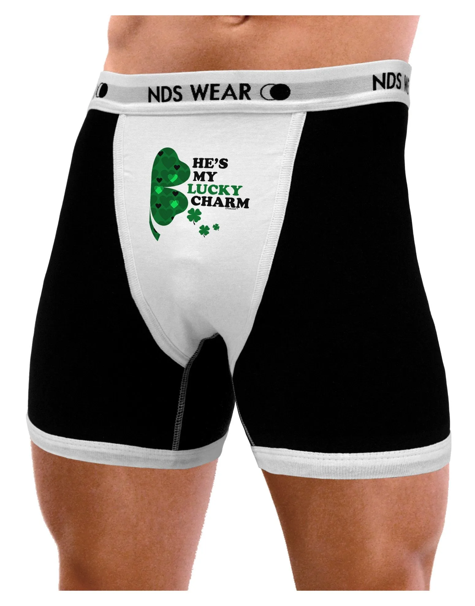 He's My Lucky Charm - Right Mens Boxer Brief Underwear