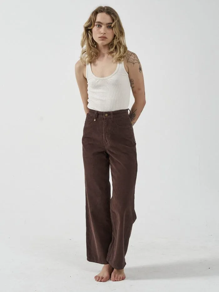 Holly Cord Pant - Postal Brown