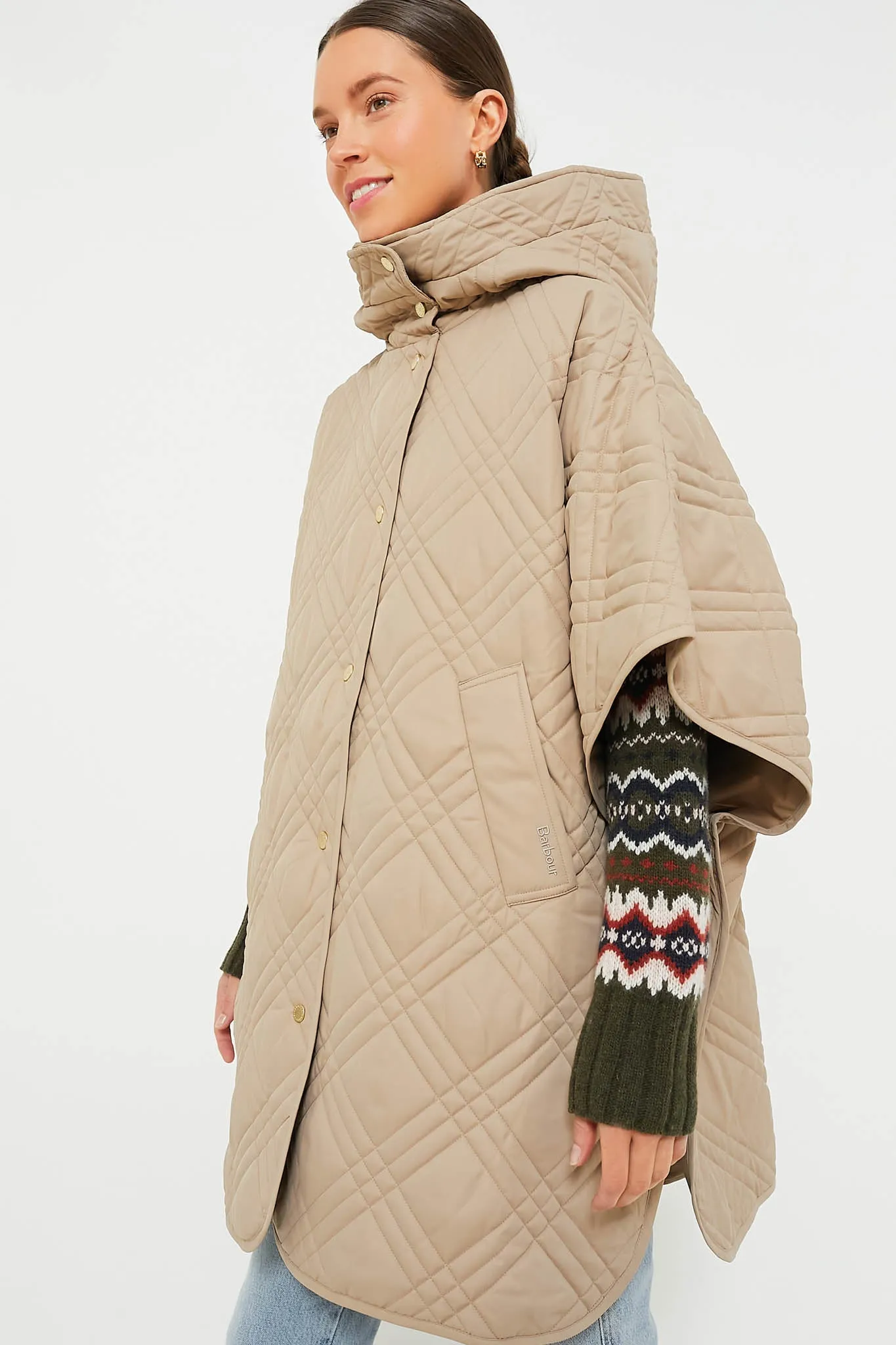 Honey Astor Quilted Cape