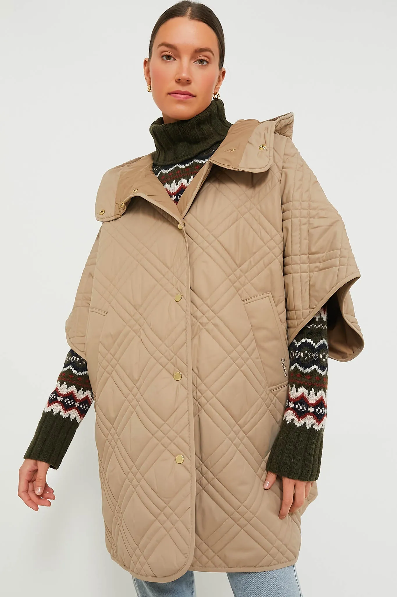 Honey Astor Quilted Cape