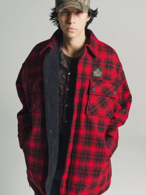 Hunting Red Woolrich Quilted Over-Shirt