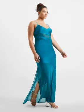 Inu Satin Strappy Maxi Dress