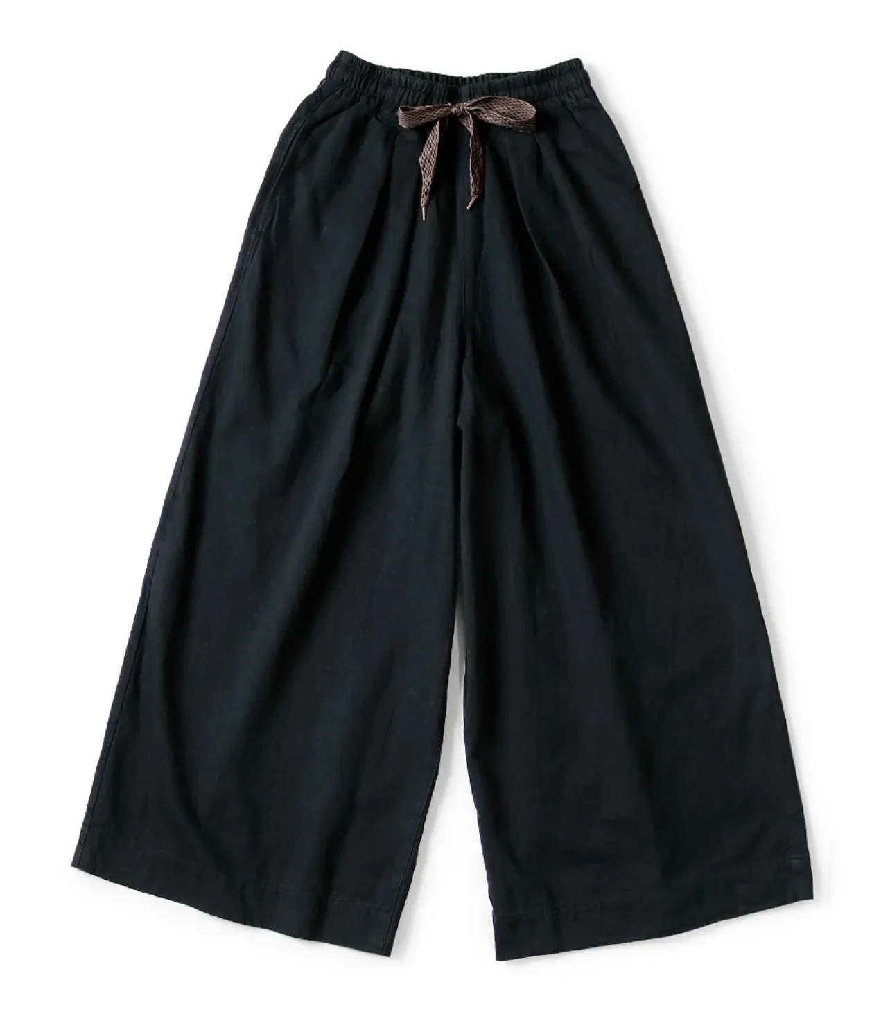 Japanese Dual Color Cotton and Linen Loose Leg Casual Pants