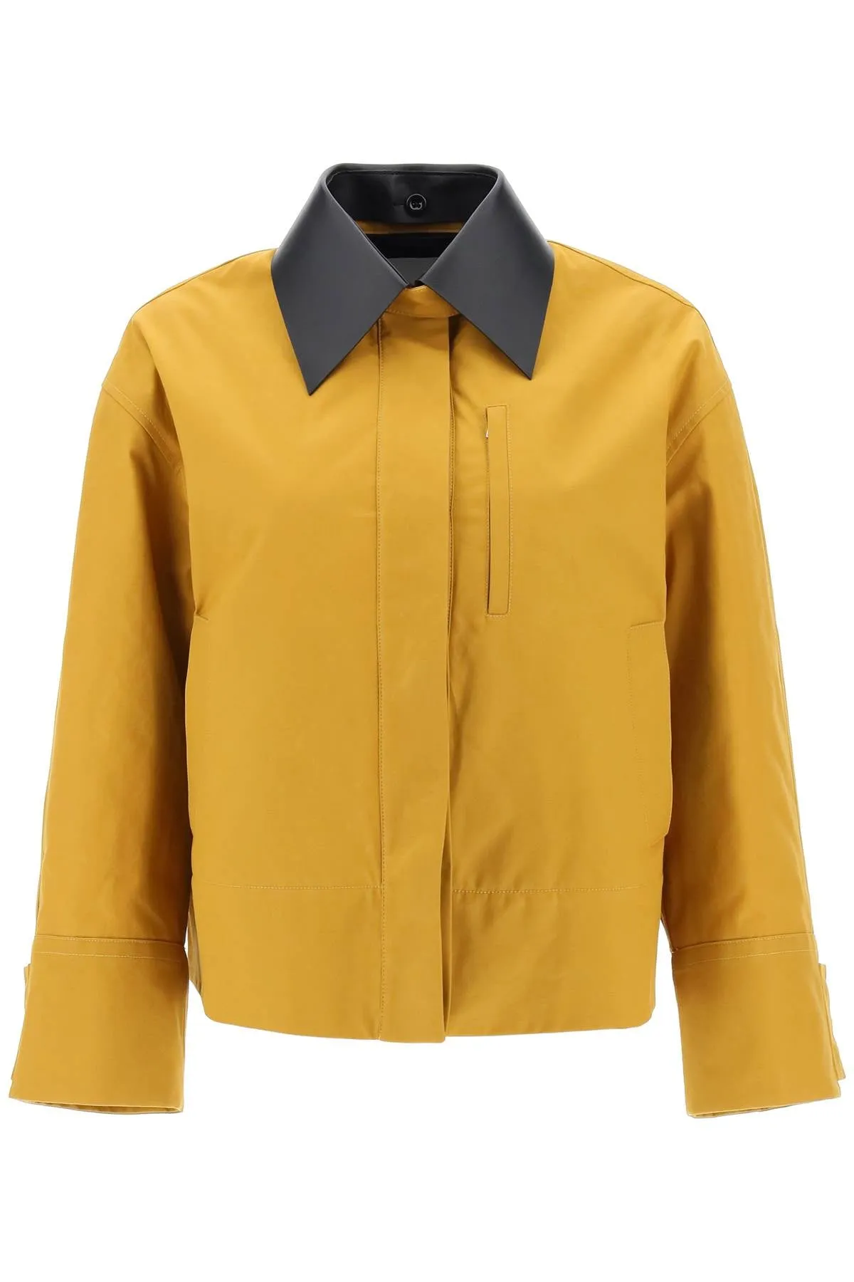 Jil Sander Jacket With Leather Collar