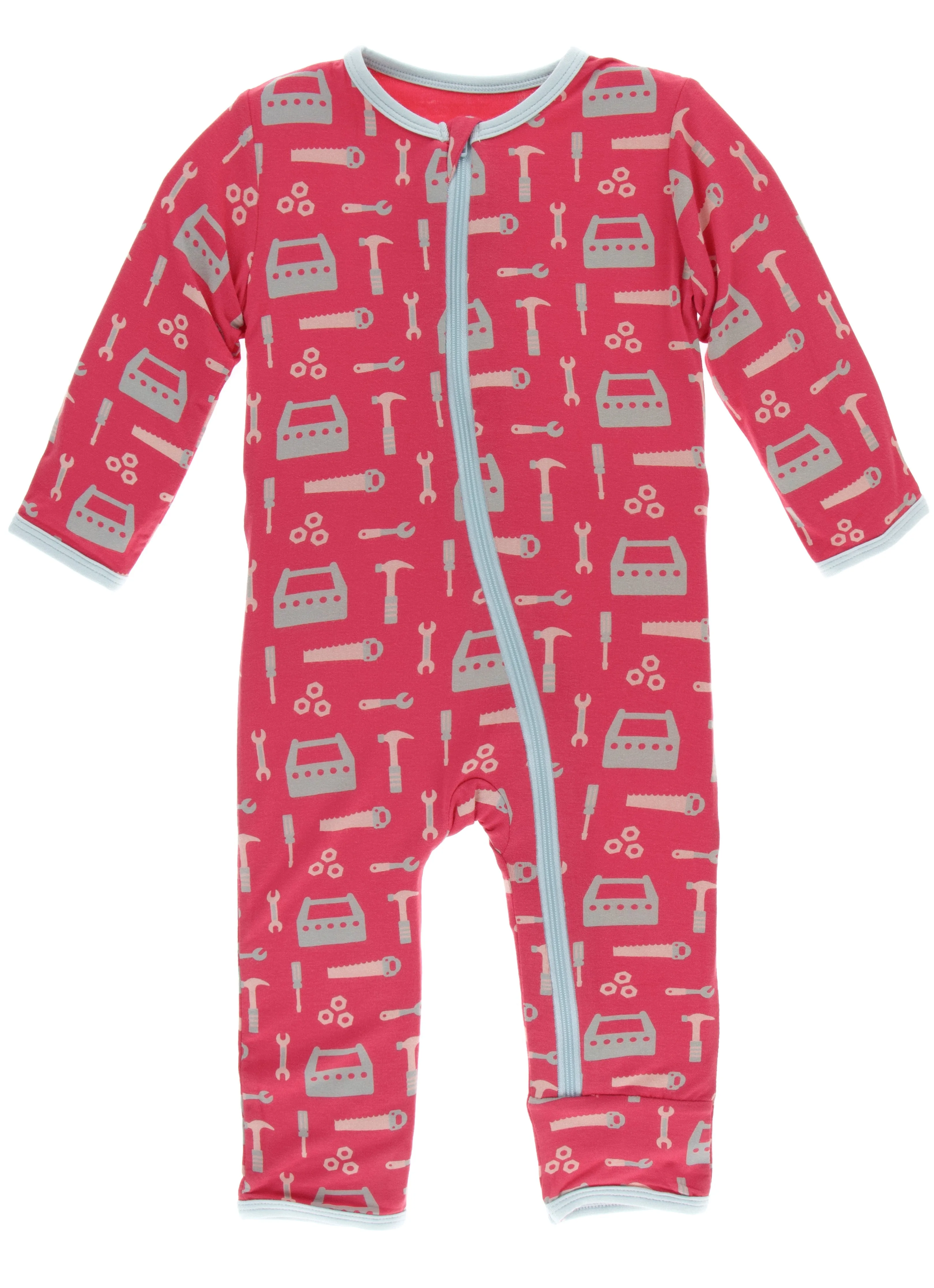 KicKee Pants Flag Red Construction Coverall with Zipper