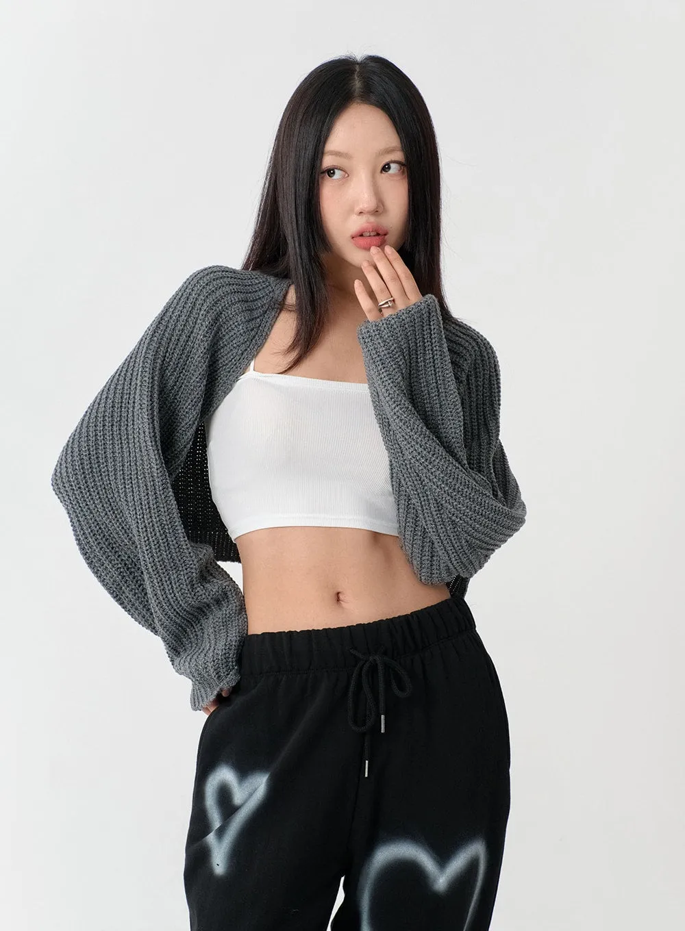 Knit Bolero Shrug C2001