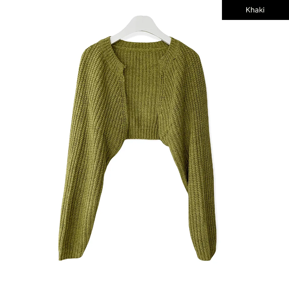 Knit Bolero Shrug C2001