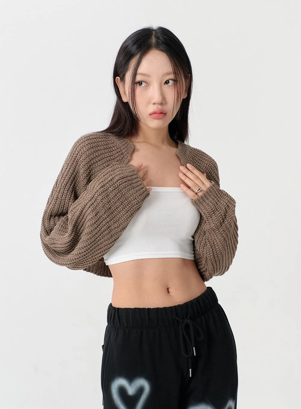 Knit Bolero Shrug C2001