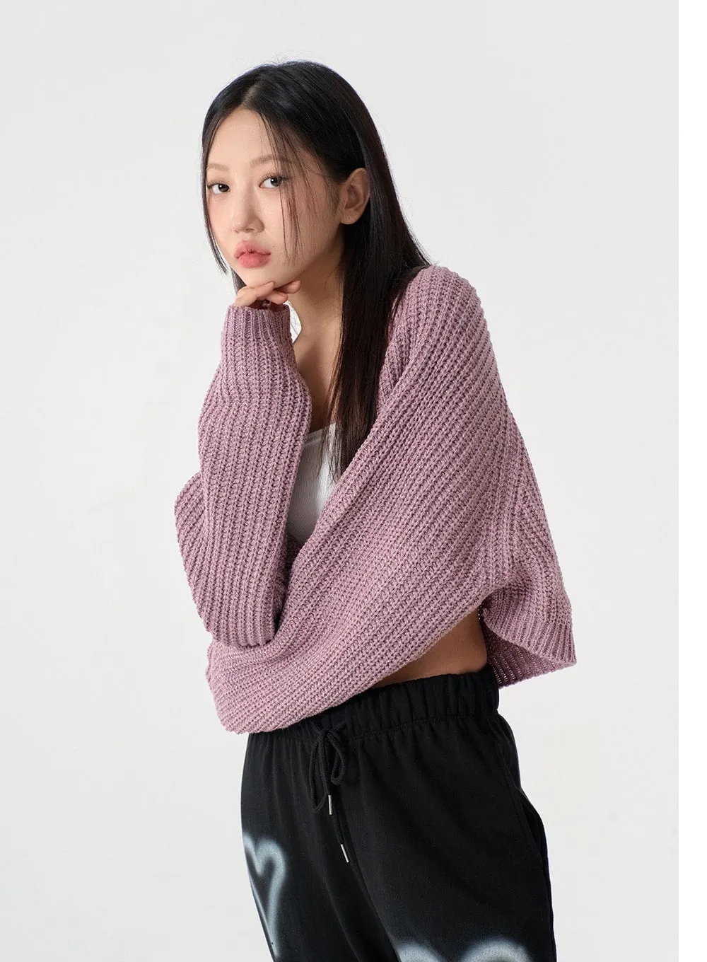 Knit Bolero Shrug C2001