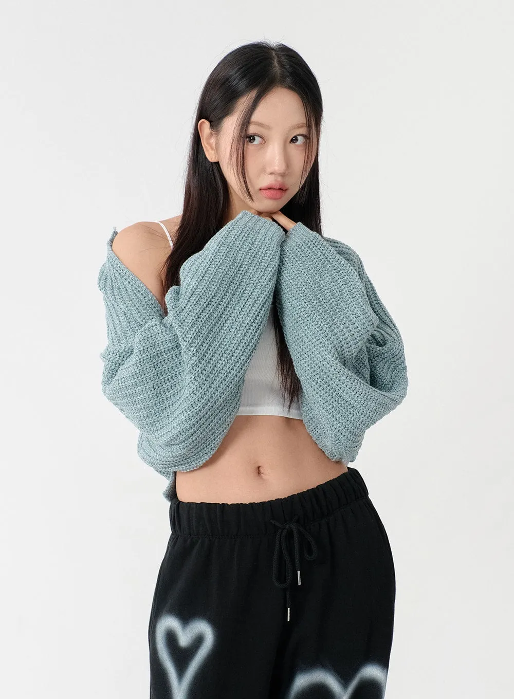 Knit Bolero Shrug C2001