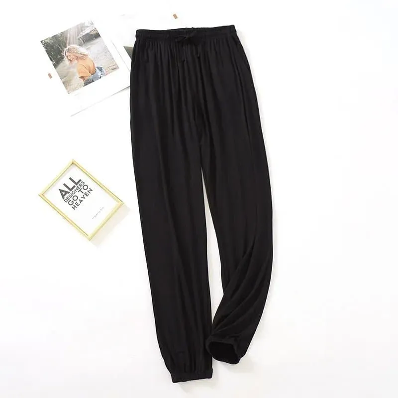 Ladies Summer Lounge Pants | Modal Fabric | Drawstring Closure | Multiple Colors | Sizes: M-XXL