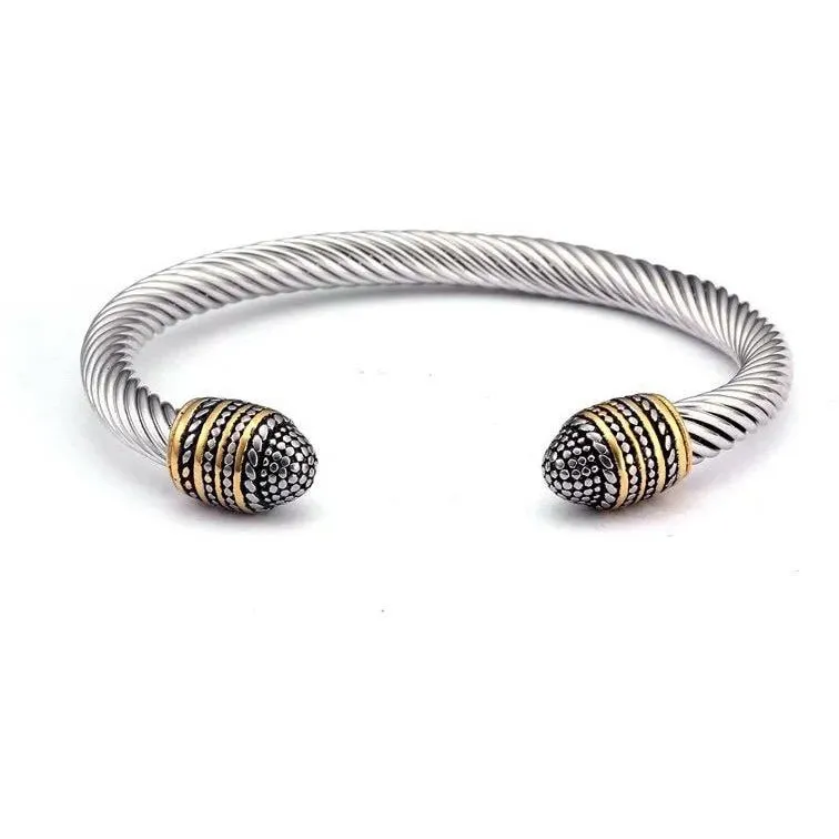 Lana Snake Cable Wire Cuff Bracelet