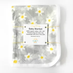 Lazy Daisy Baby Receiving Blanket - Organic Cotton