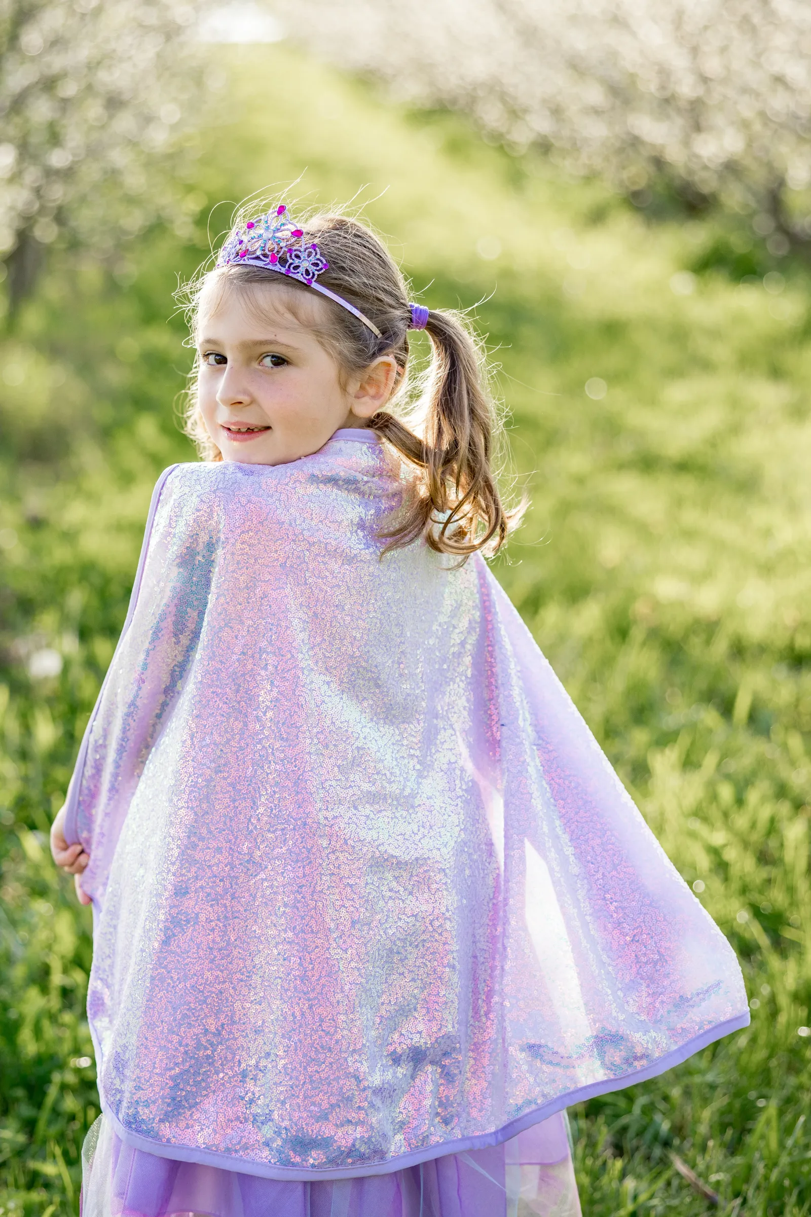 Lilac Sequins Cape