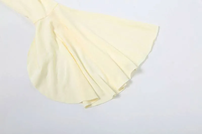 Long flared sleeve ruched maxi skirt set