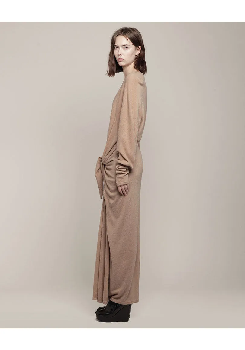 Long Tie Front Dress