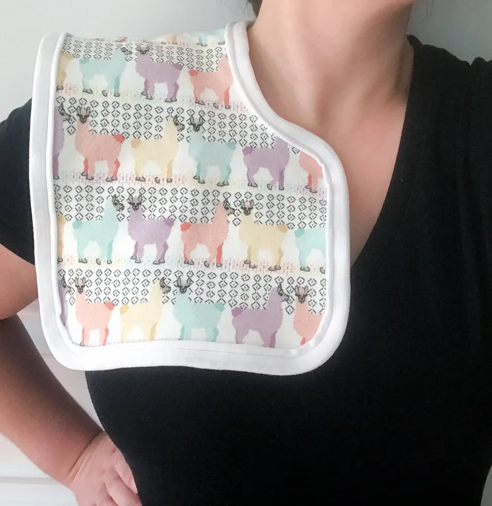 Lovely Llamas Burp Cloth - Organic Cotton