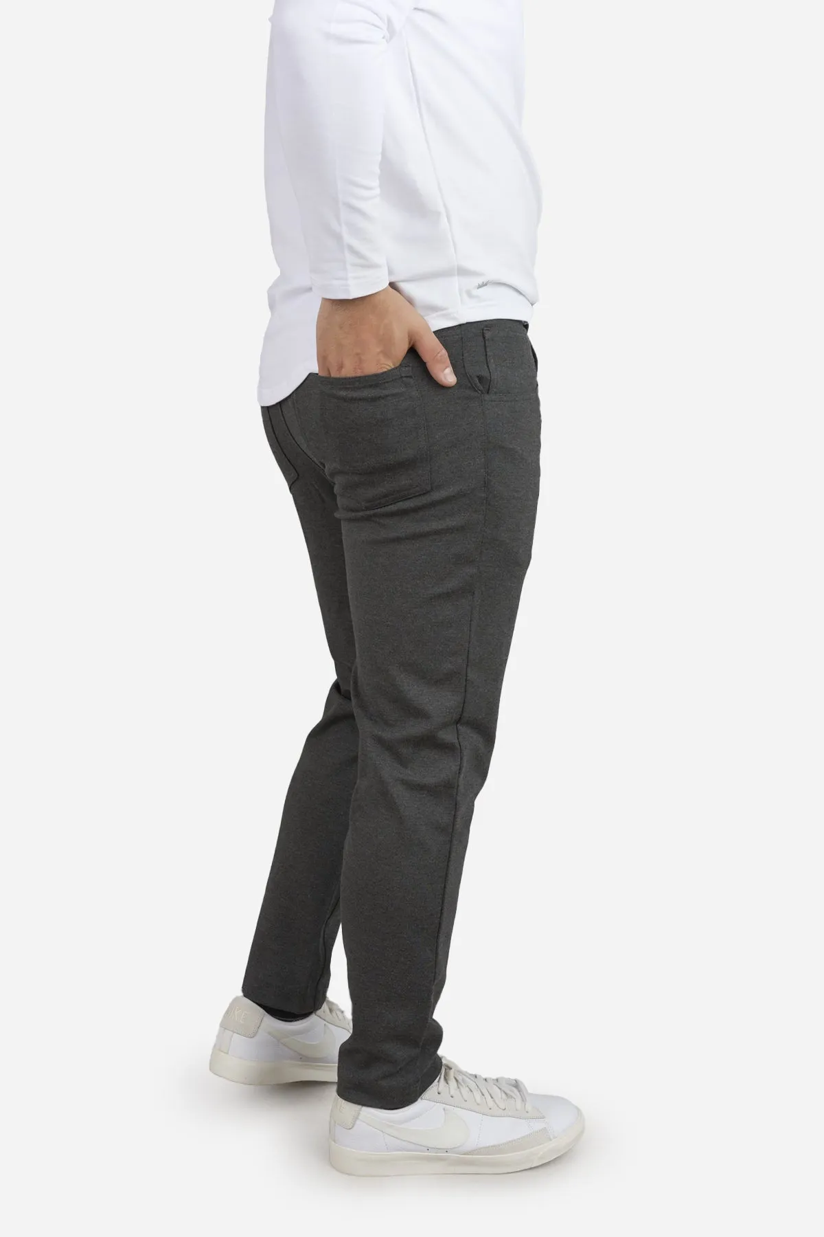 Mason Omni-Stretch Knit 5P Pants Charcoal