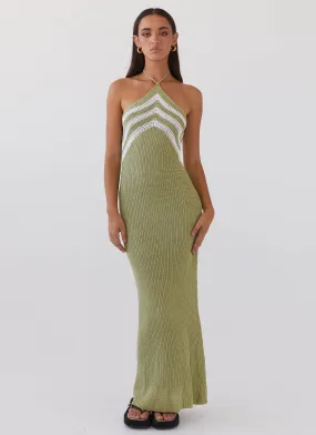 Masterpiece Knit Maxi Dress - Forest