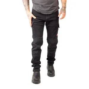 Maverick Thermal Fleece Lined Denim Pants - Black/Indigo