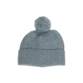 Melange Pom Pom Knit Hat