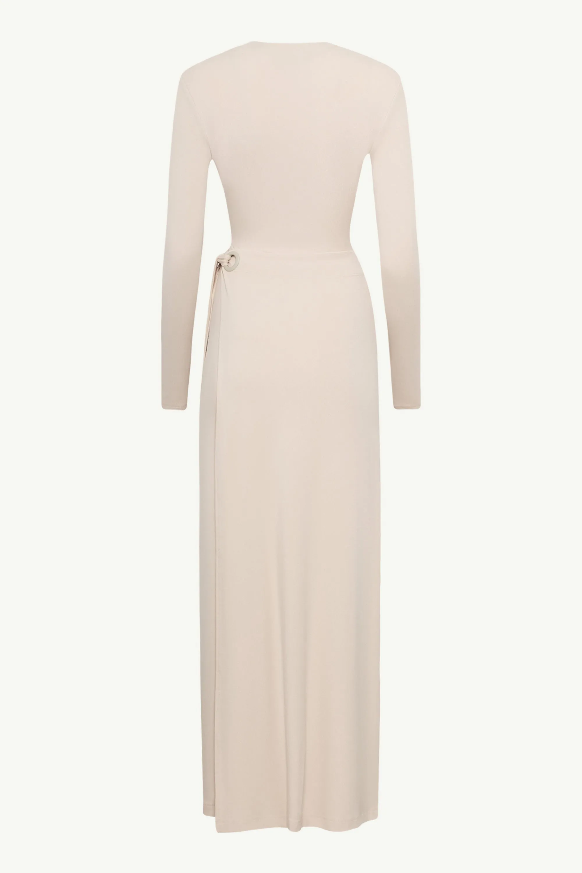 Melissa Jersey Maxi Dress with Wrap Skirt - Stone