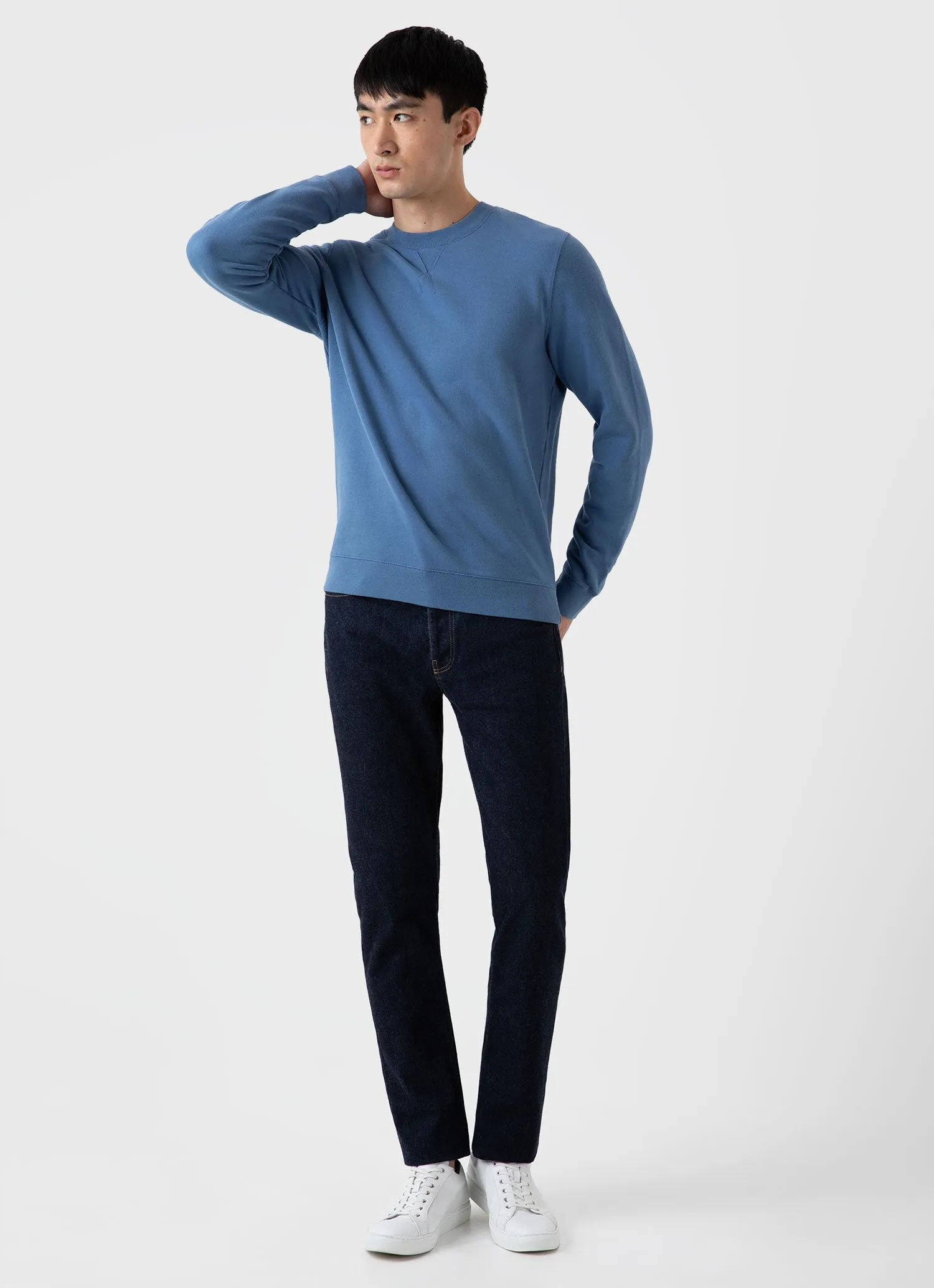 Men's Loopback Sweatshirt in Bluestone