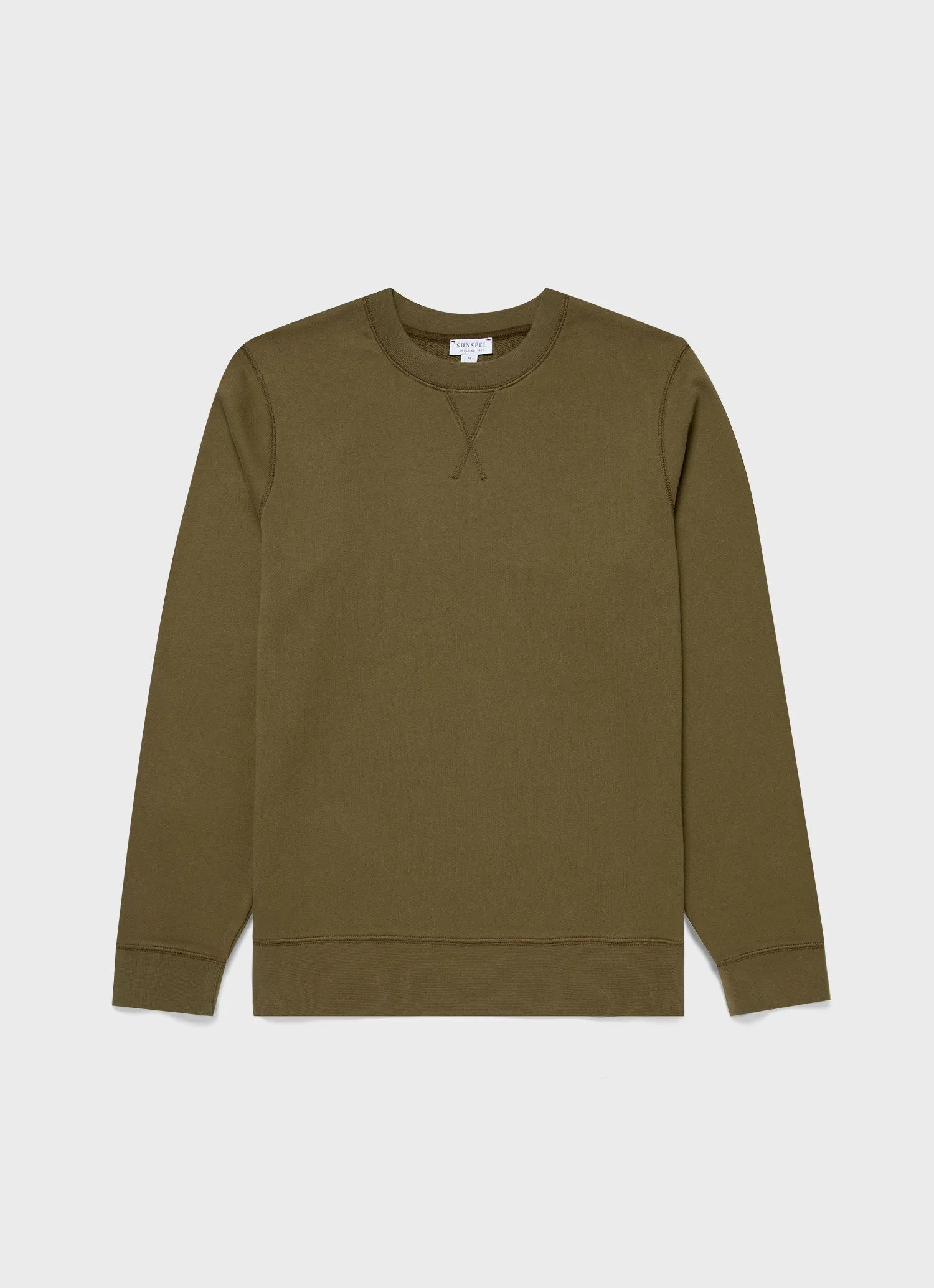 Men's Loopback Sweatshirt in Olive Green