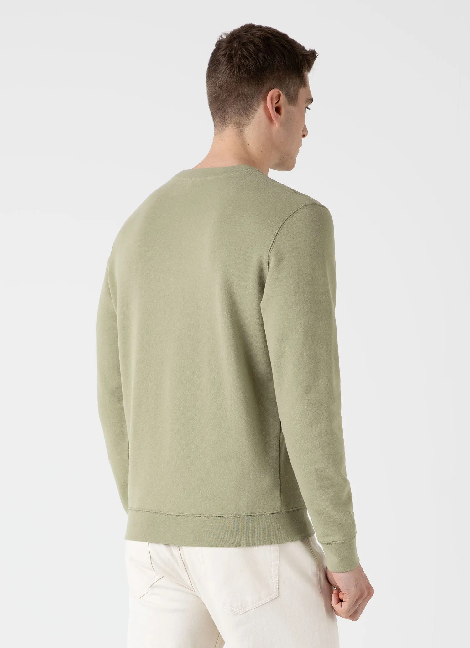 Men's Loopback Sweatshirt in Pale Khaki