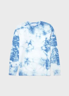 Men's Loopback Sweatshirt in Sky Blue Tie Dye