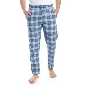 Men's Summer Check Pants - Blue