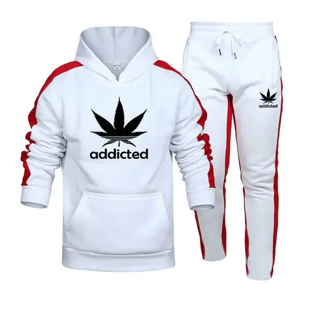 Men's Sweat Shirt Hoodies Sweatpants Set