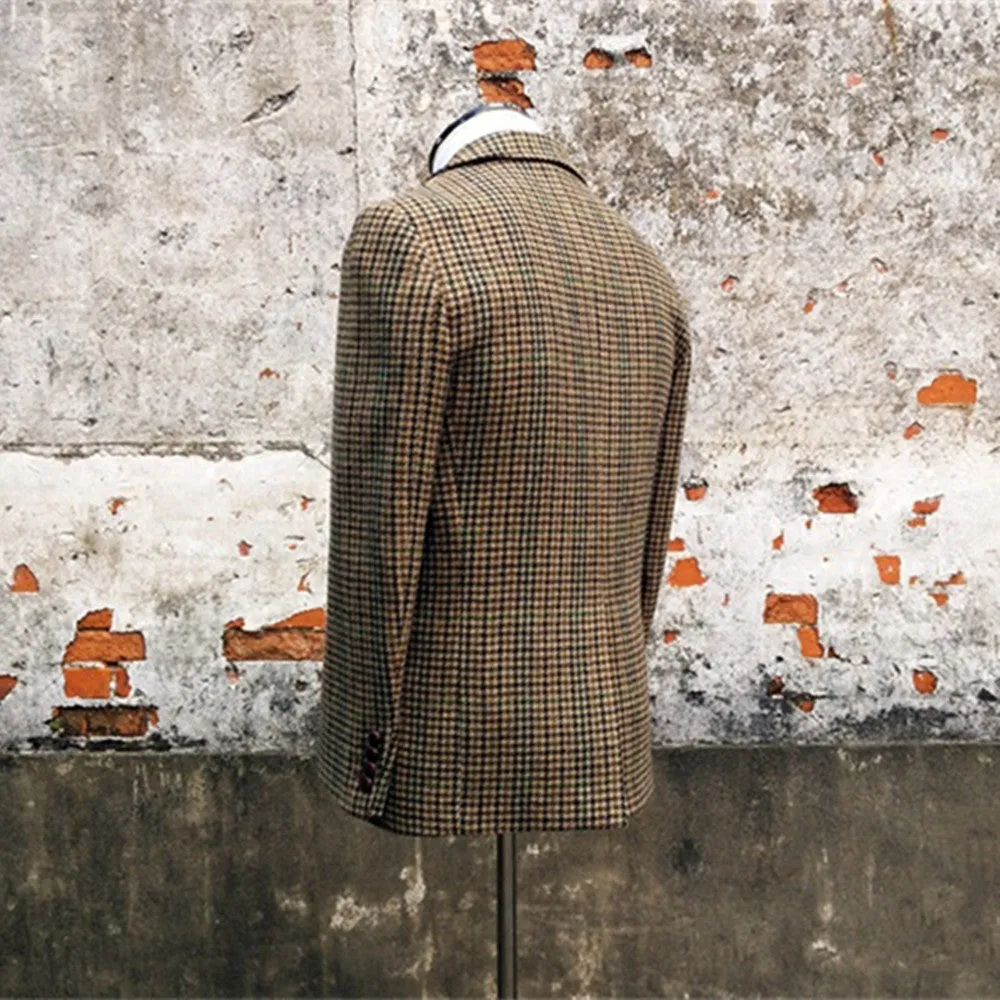 Men's Tweed Houndstooth Blazer