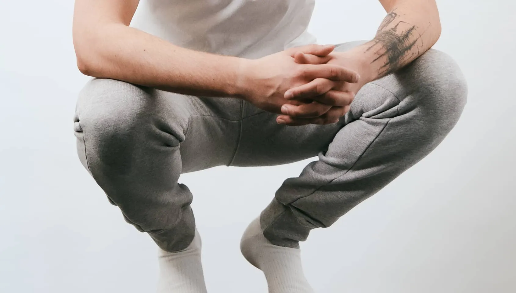 Merz b. Schwanen SP01 Good Basics Sweatpant - Grey Melange