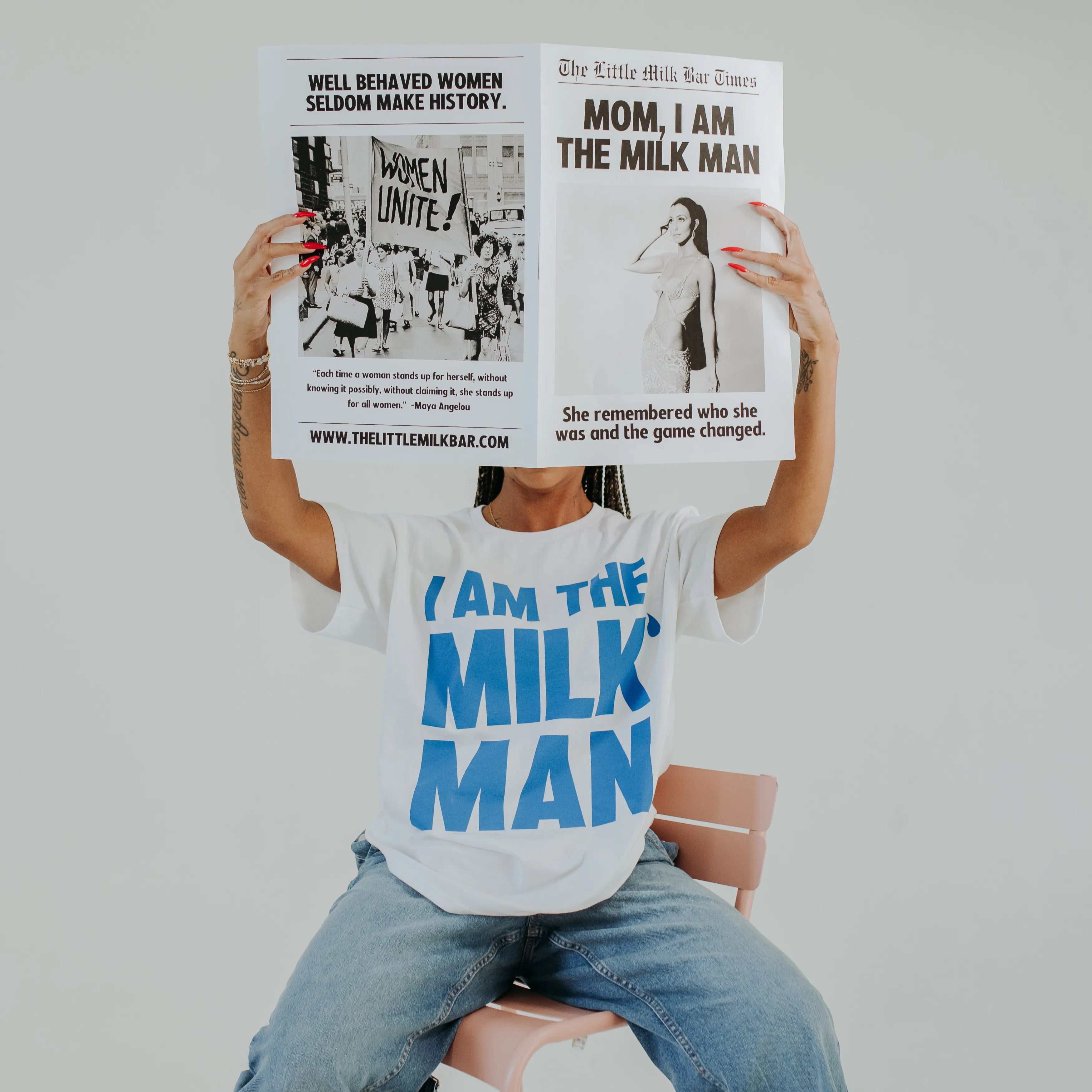 Milk Man - Don't Care Tee