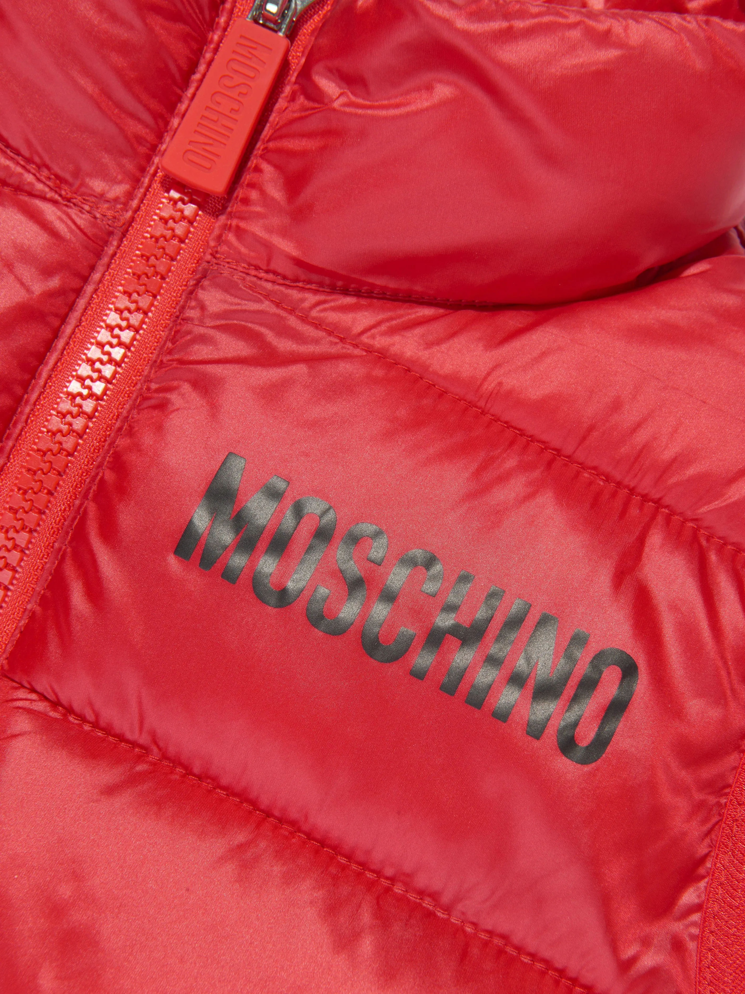 Moschino Kids Padded Gilet in Red