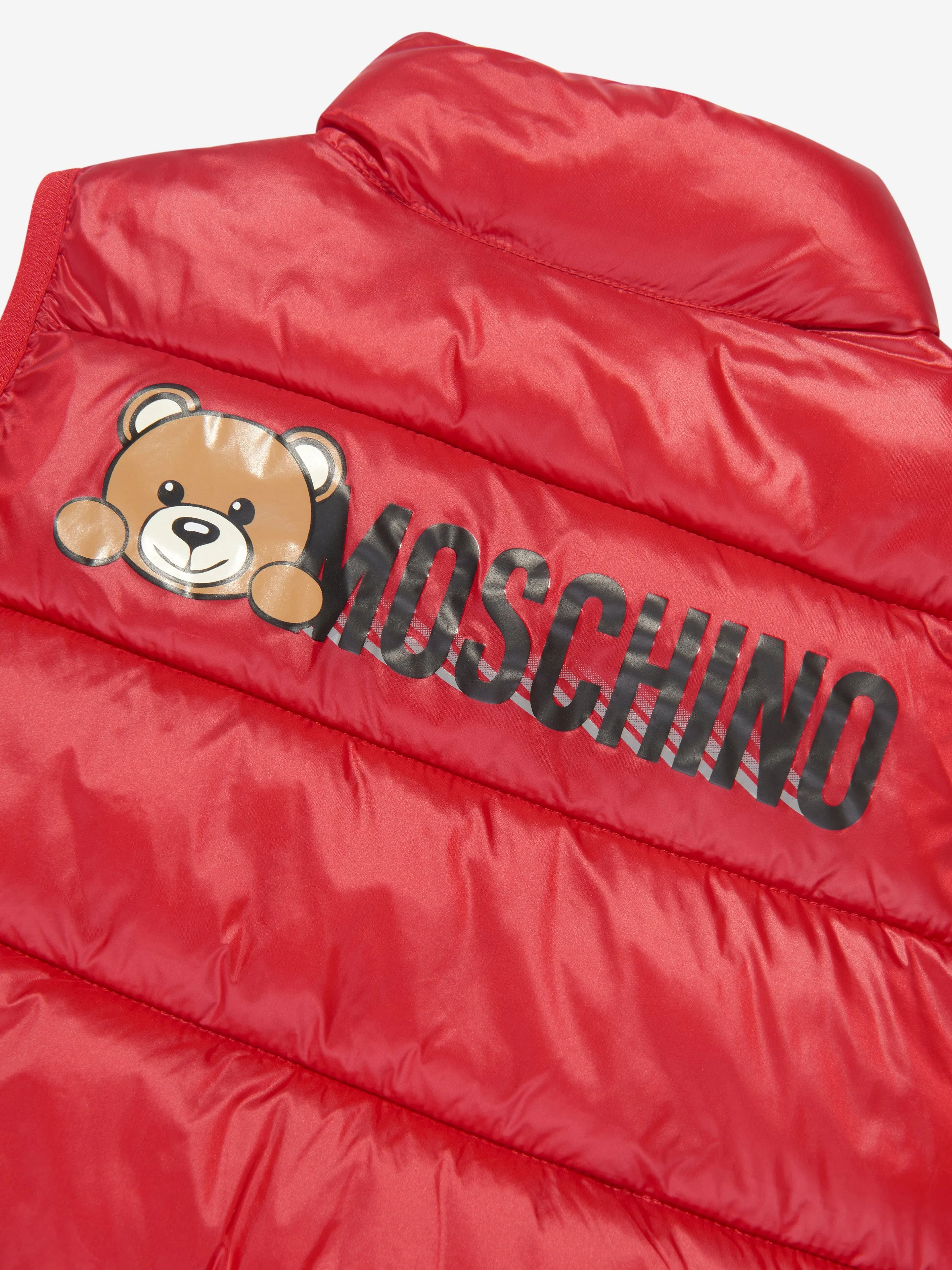 Moschino Kids Padded Gilet in Red