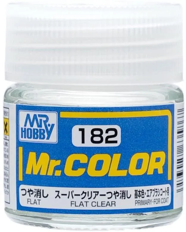 Mr. Hobby C182 Mr. Color Flat Clear Lacquer Paint 10ml