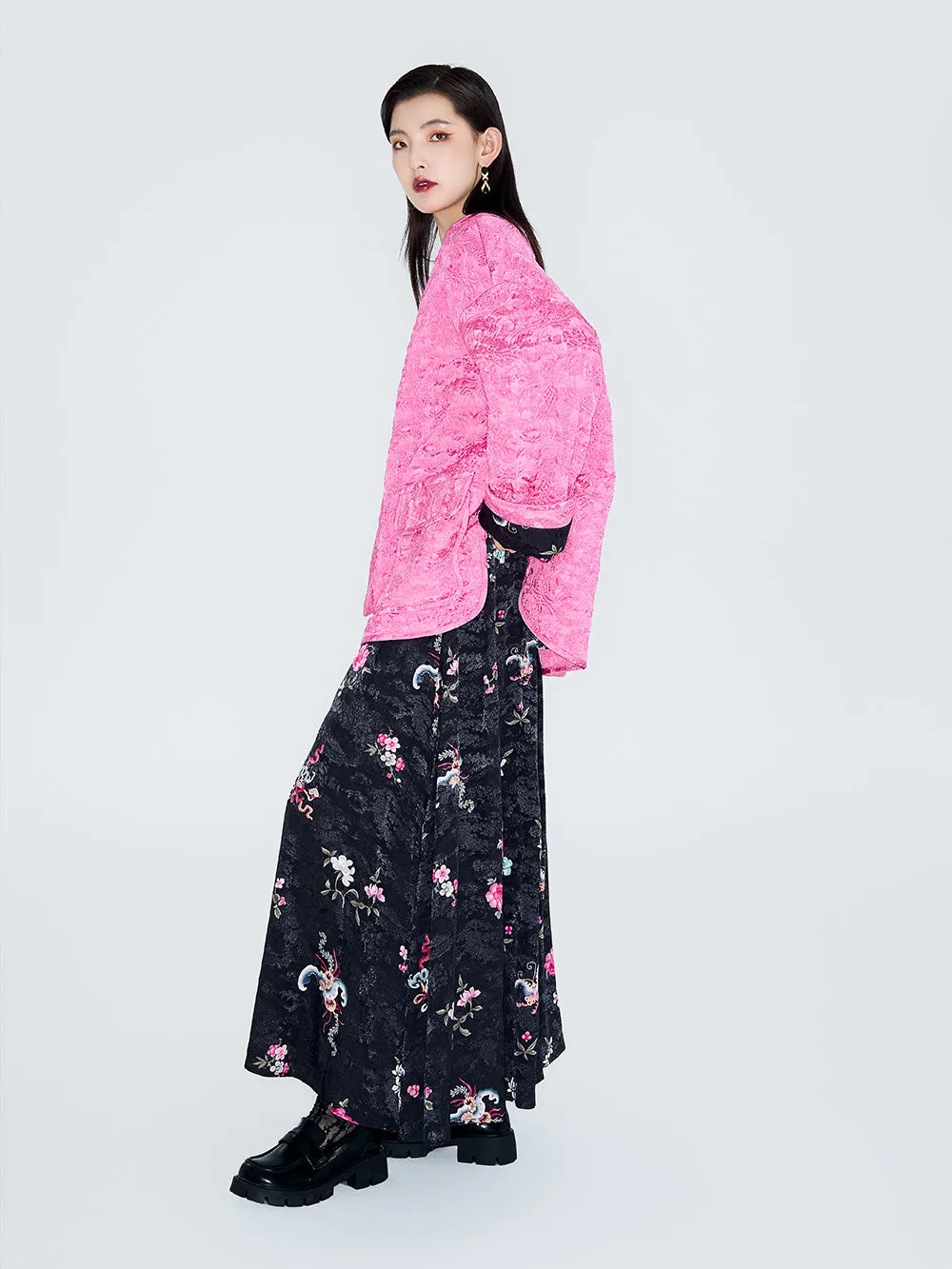 MUKZIN Linglong "Shaking plum shadows" Improved Cotton Coat